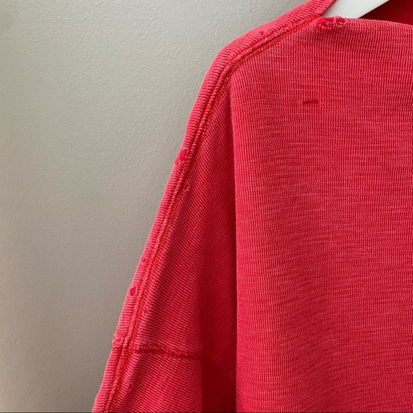 Free People Nikala Slide Zip Sweatshirt Pink Sz Medium - Picture 4 of 11